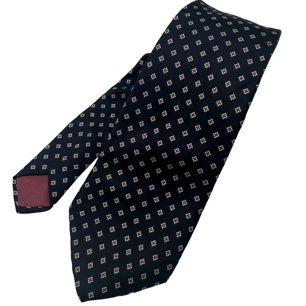 Andhurst Mens‎ 100% Silk Tie Necktie,Navy Blue tie,business tie,silk tie